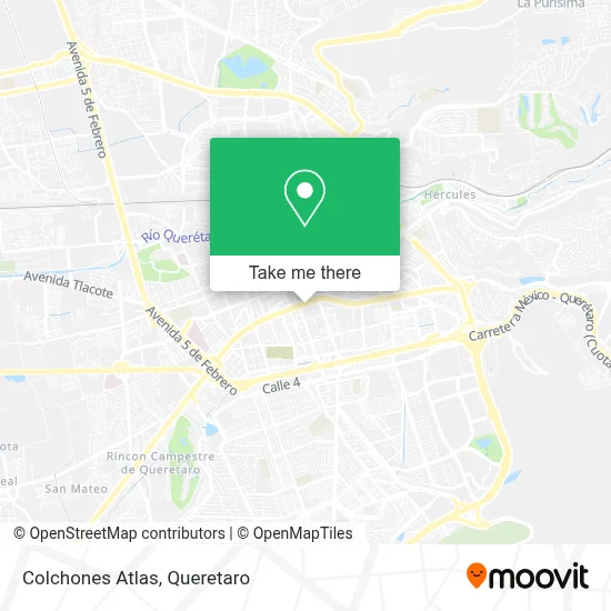 Colchones Atlas map
