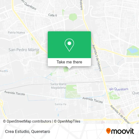 Crea Estudio map