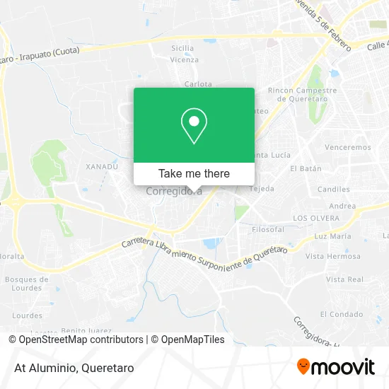 At Aluminio map
