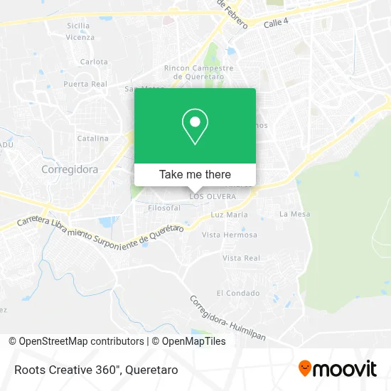 Roots Creative 360" map