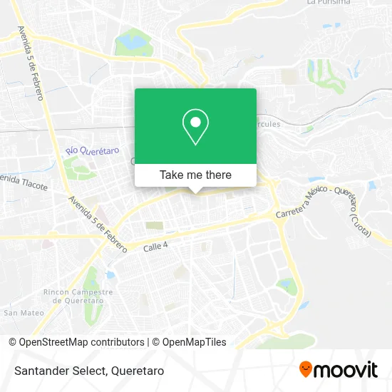 Santander Select map