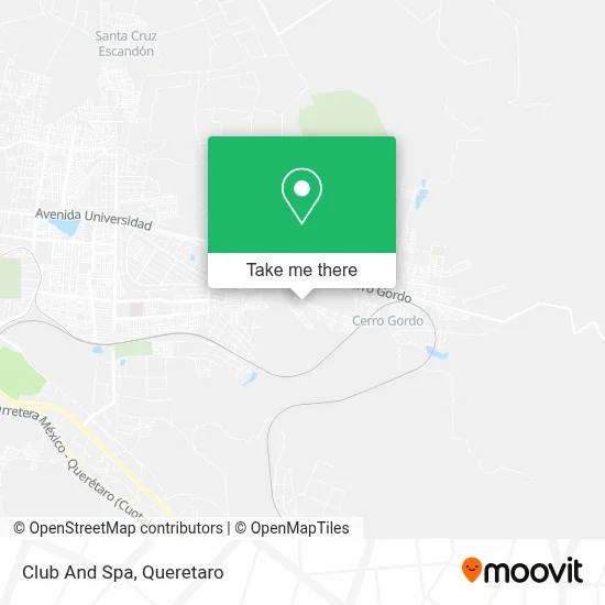 Club And Spa map