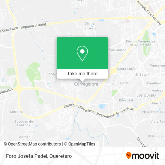 Foro Josefa Padel map