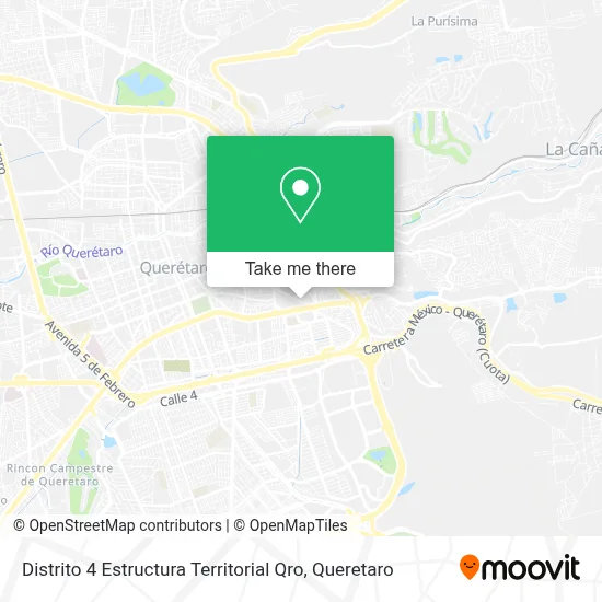 Distrito 4 Estructura Territorial Qro map