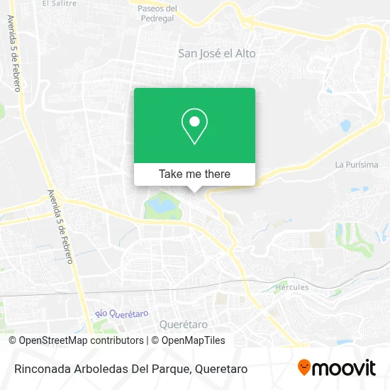 Rinconada Arboledas Del Parque map
