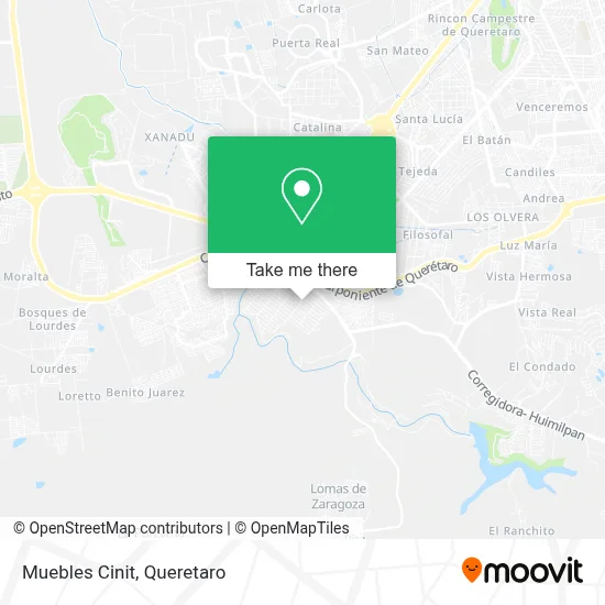 Muebles Cinit map