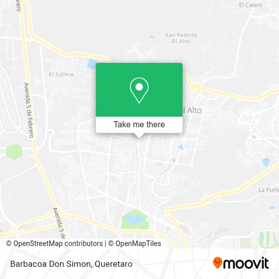 Barbacoa Don Simon map