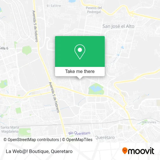 La Web@! Boutique map