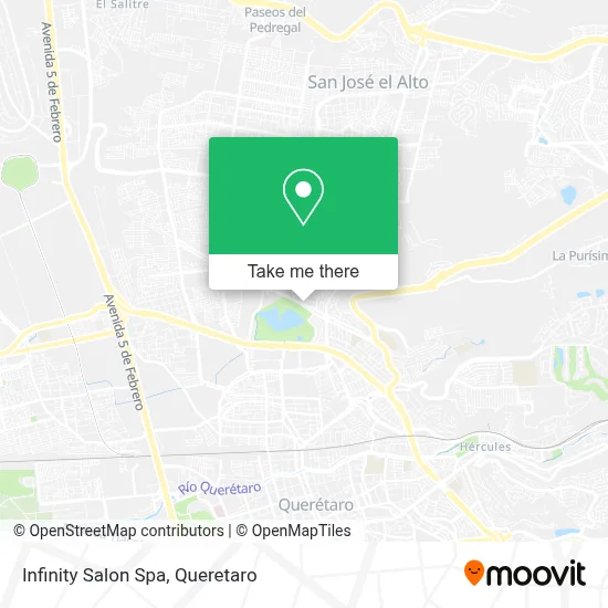 Infinity Salon Spa map