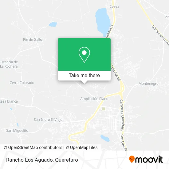 Rancho Los Aguado map