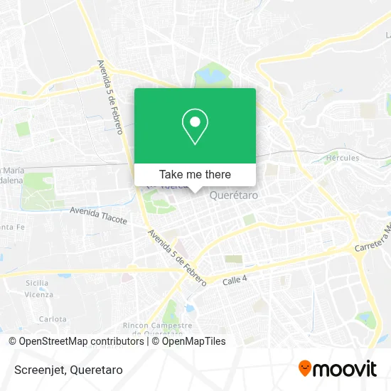 Screenjet map