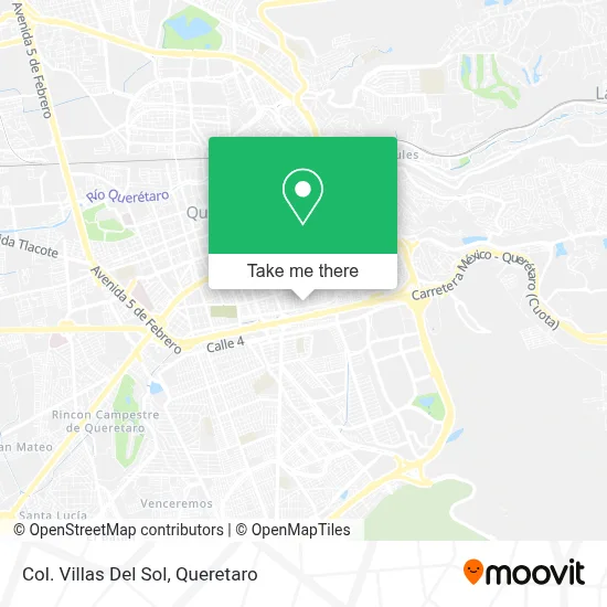 Col. Villas Del Sol map