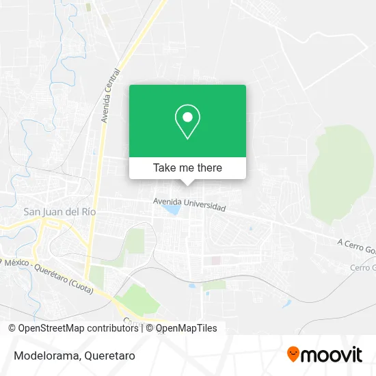 Modelorama map
