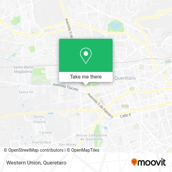 Western Union map