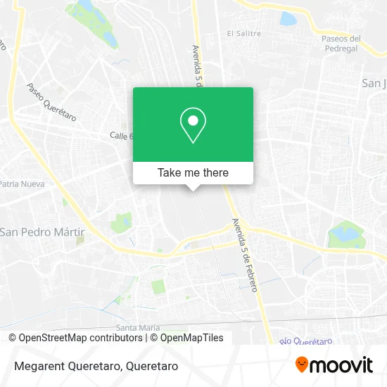Megarent Queretaro map