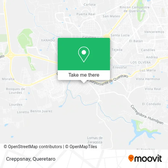 Creppsnay map