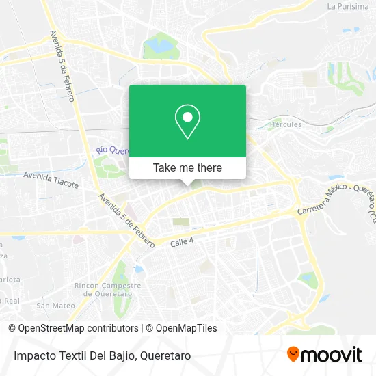 Impacto Textil Del Bajio map