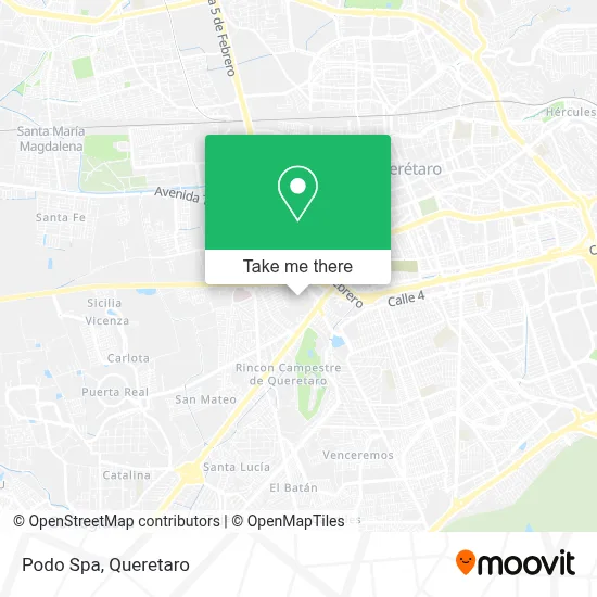 Podo Spa map