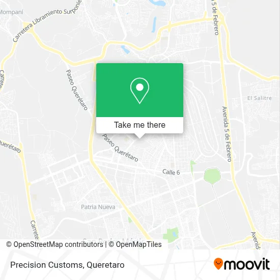 Precision Customs map
