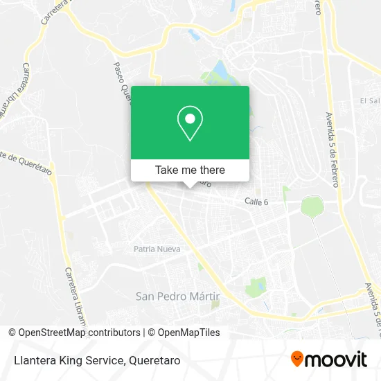 Llantera King Service map