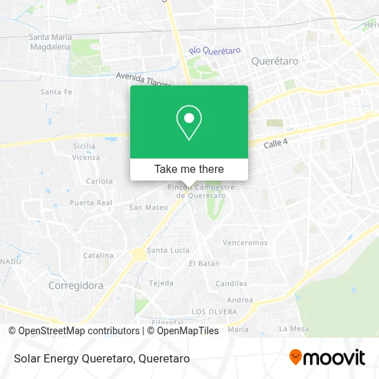 Solar Energy Queretaro map