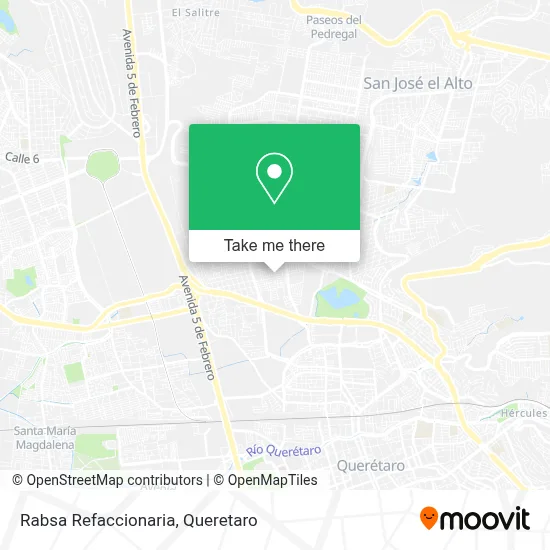 Mapa de Rabsa Refaccionaria