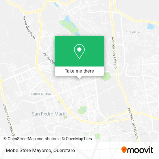 Mobe Store Mayoreo map