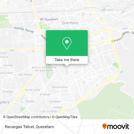 Recargas Telcel map