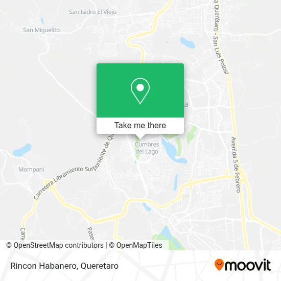 Rincon Habanero map