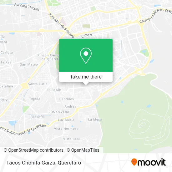 Tacos Chonita Garza map