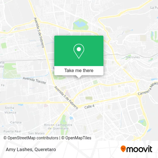 Amy Lashes map