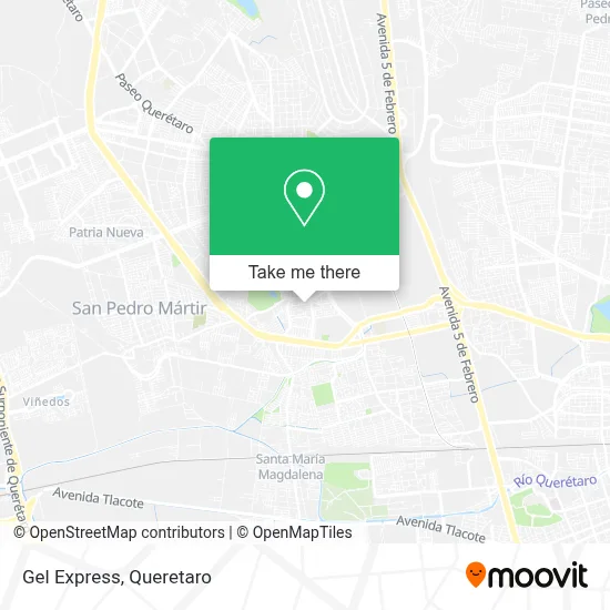 Gel Express map