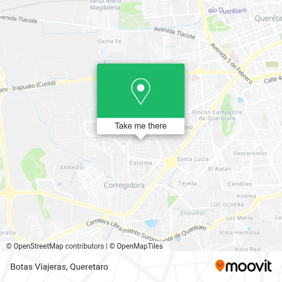 Botas Viajeras map