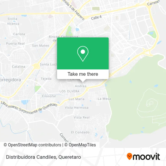 Distribuidora Candiles map
