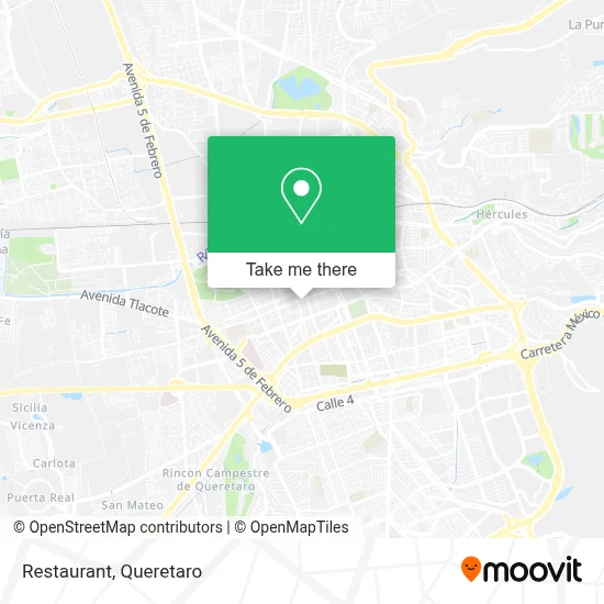 Restaurant map