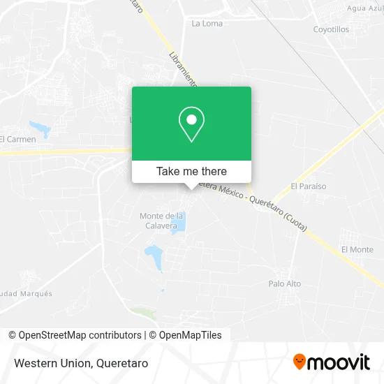 Western Union map