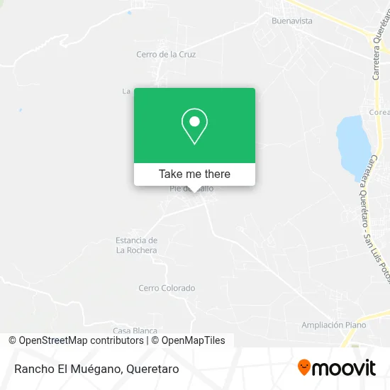 Rancho El Muégano map