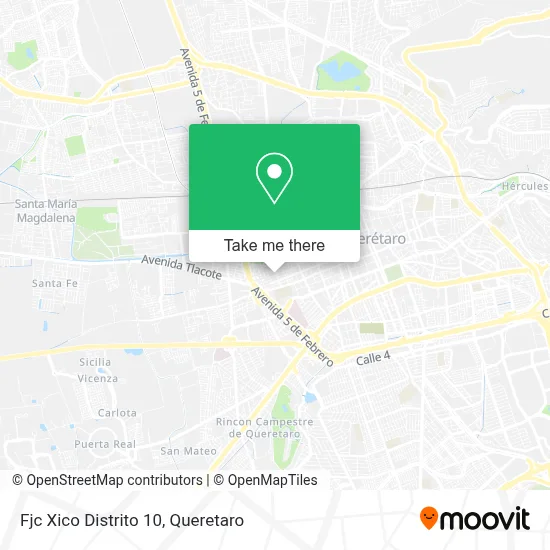 Fjc Xico Distrito 10 map