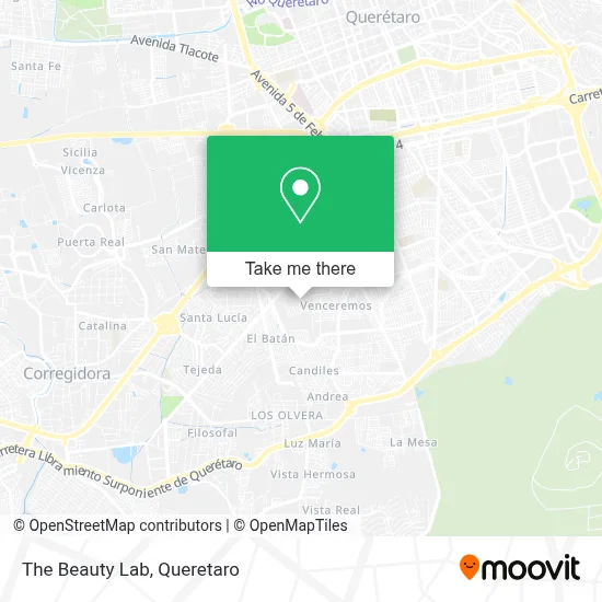 The Beauty Lab map