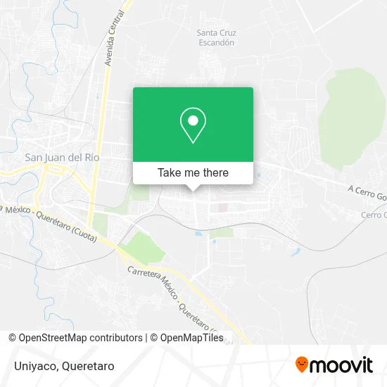 Uniyaco map