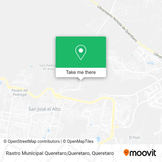 Rastro Municipal Queretaro,Queretaro map