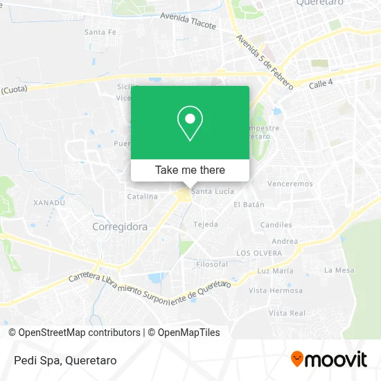 Pedi Spa map