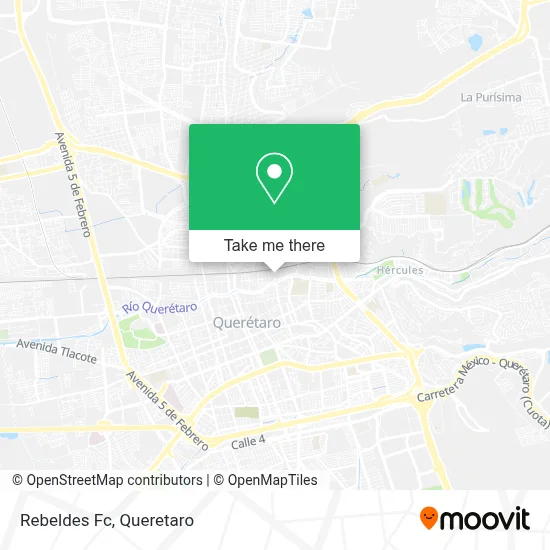 Rebeldes Fc map