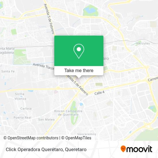 Click Operadora Querétaro map