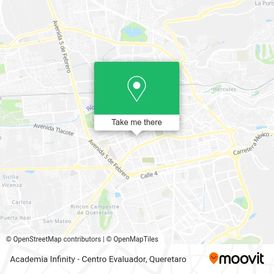 Academia Infinity - Centro Evaluador map