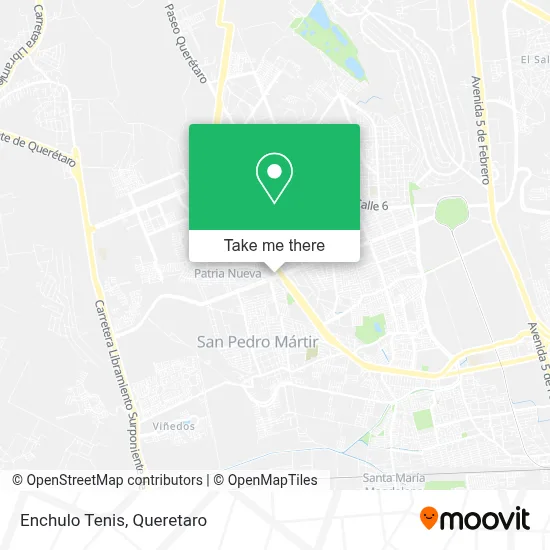 Enchulo Tenis map