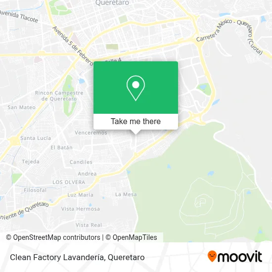 Clean Factory Lavandería map