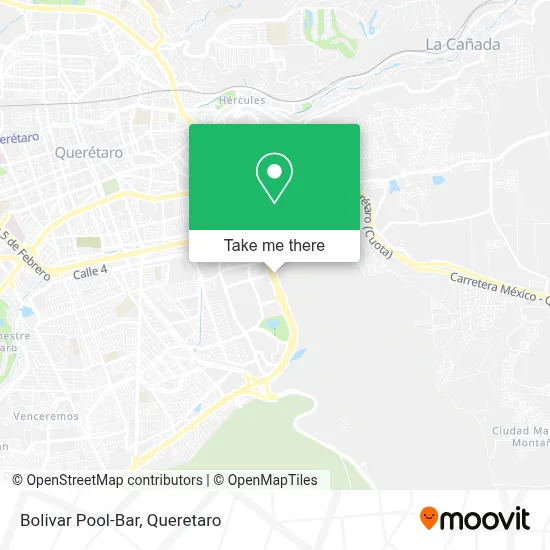 Bolivar Pool-Bar map