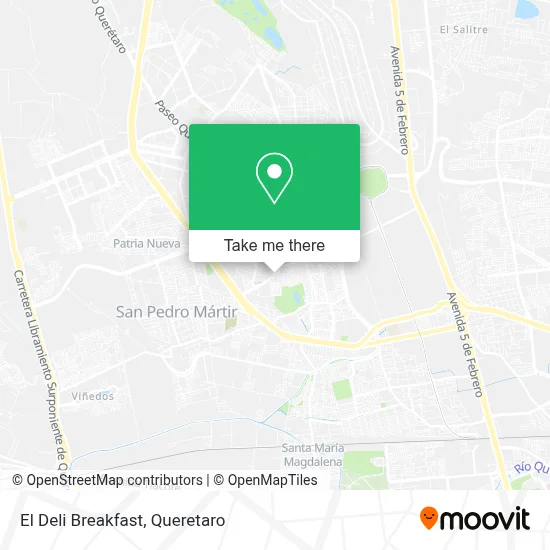 El Deli Breakfast map