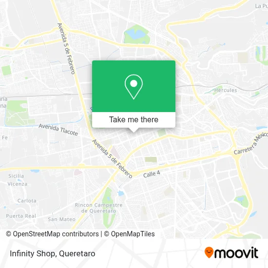 Infinity Shop map